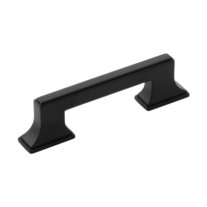 Brownstone Collection Pull 3 Inch & 3-3/4 Inch (96mm) Center to Center Matte Black Finish