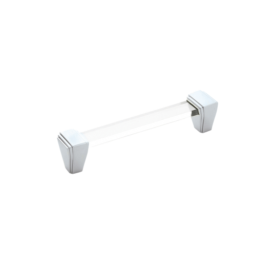 Belleclaire Collection Pull 5-1/16 Inch (128mm) Center to Center Crysacrylic with Polished Nickel Finish