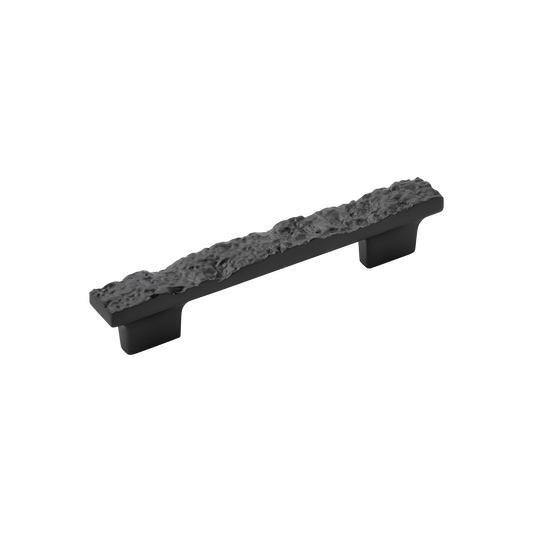 Sandrine Collection Pull 3-3/4 Inch (96mm) & 5-1/16 Inch (128mm) Center to Center Black Mist Finish