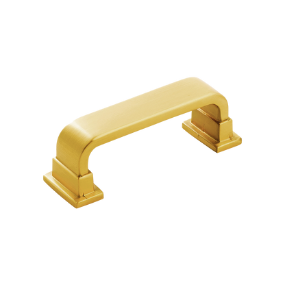 Brighton Collection Pull 3 Inch Center to Center Brushed Golden Brass Finish
