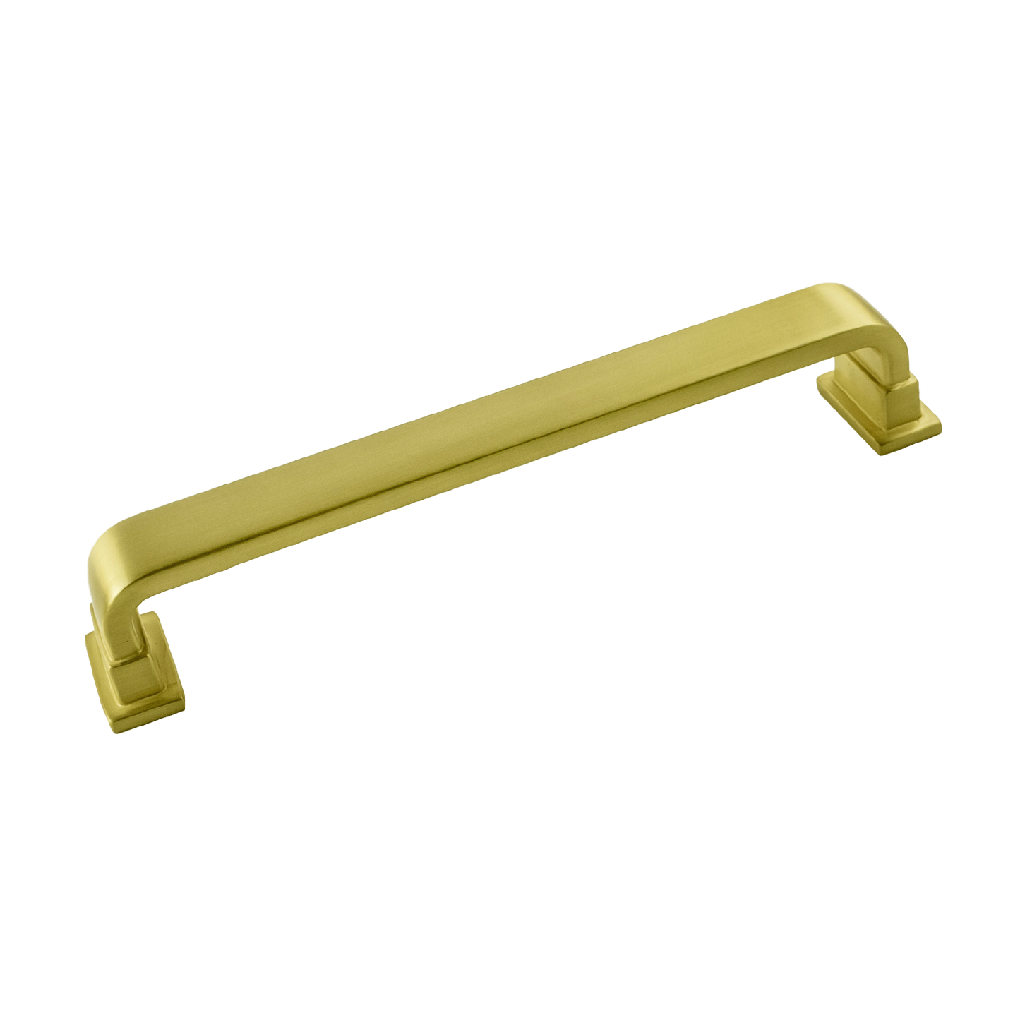 Brighton Collection Pull 6-5/16 Inch (160mm) Center to Center Brushed Golden Brass Finish