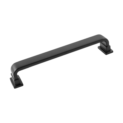 Brighton Collection Pull 6-5/16 Inch (160mm) Center to Center Matte Black Finish