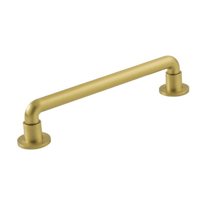 Urbane Collection Pull 6-5/16 Inch (160mm) Center to Center Brushed Golden Brass Finish
