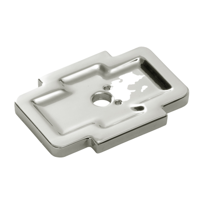 Coventry Collection Knob Backplate 1-3/4 Inch x 1-1/4 Inch Polished Nickel Finish