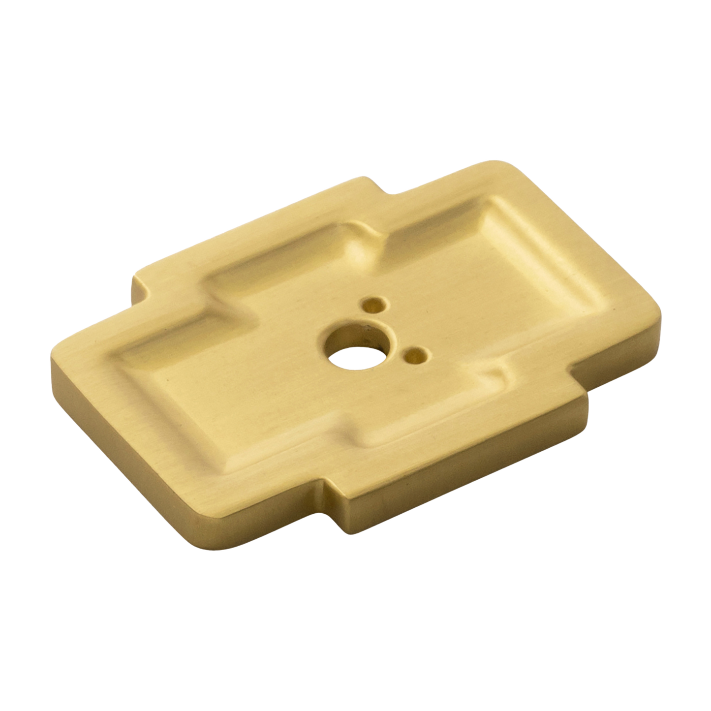 Coventry Collection Knob Backplate 1-3/4 Inch x 1-1/4 Inch Brushed Golden Brass Finish
