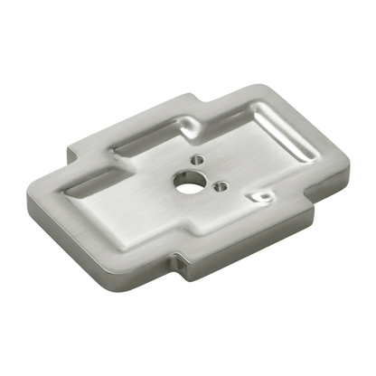 Coventry Collection Knob Backplate 1-3/4 Inch x 1-1/4 Inch Satin Nickel Finish