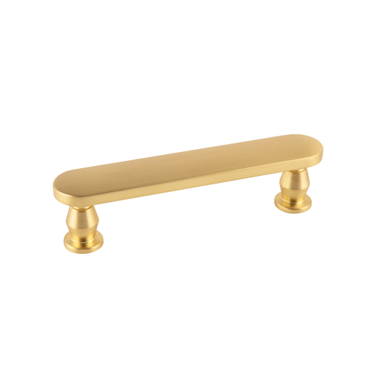 Anders Collection Pull 3-3/4 Inch (96mm) Center to Center Brushed Golden Brass Finish
