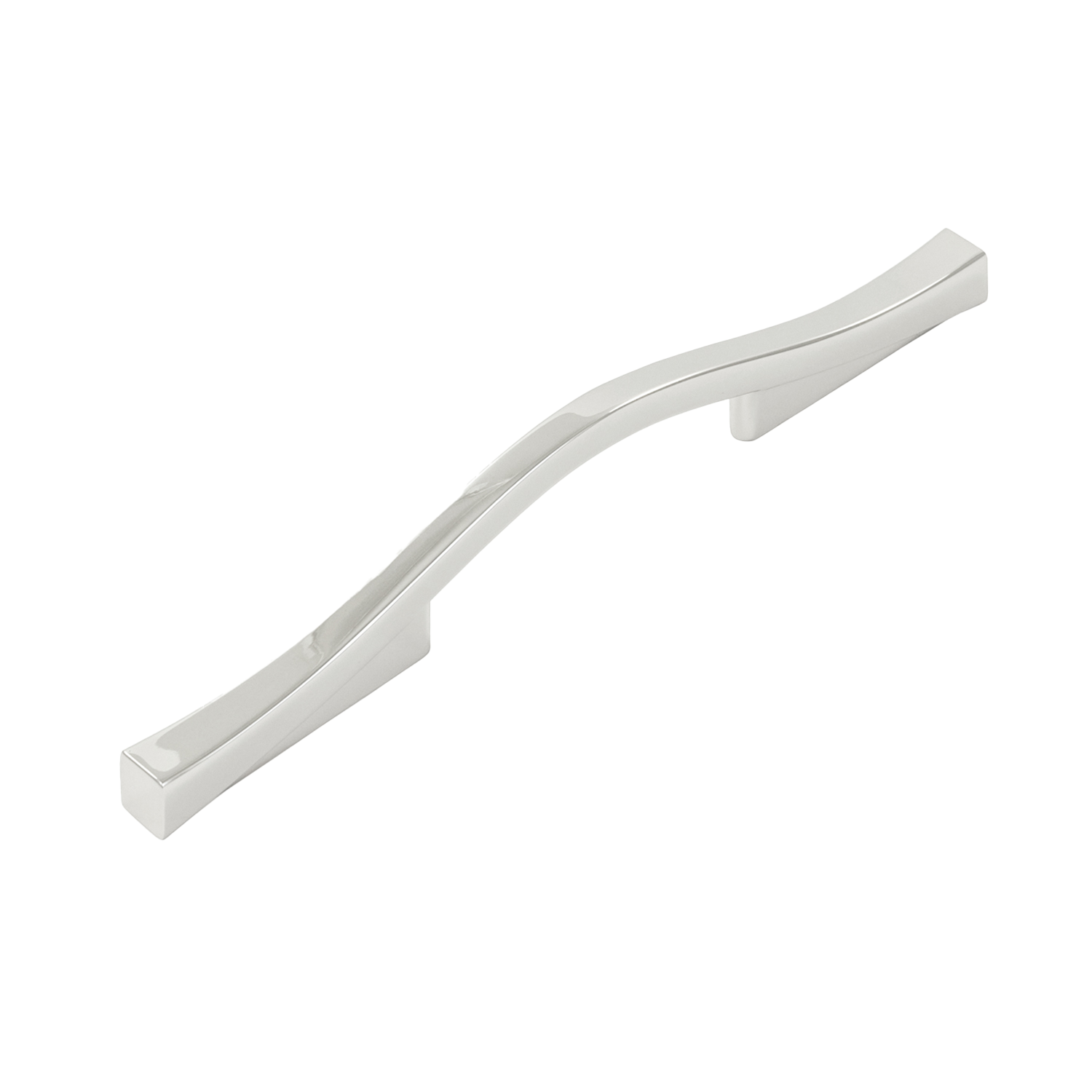 Emerge Collection Pull 3 Inch & 3-3/4 Inch (96mm) Center to Center Polished Nickel Finish