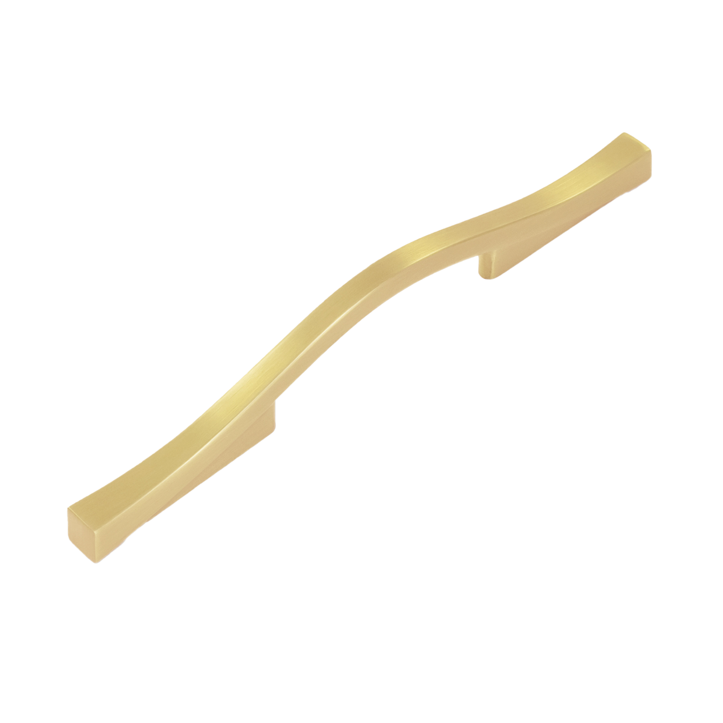 Emerge Collection Pull 3 Inch & 3-3/4 Inch (96mm) Center to Center Brushed Golden Brass Finish