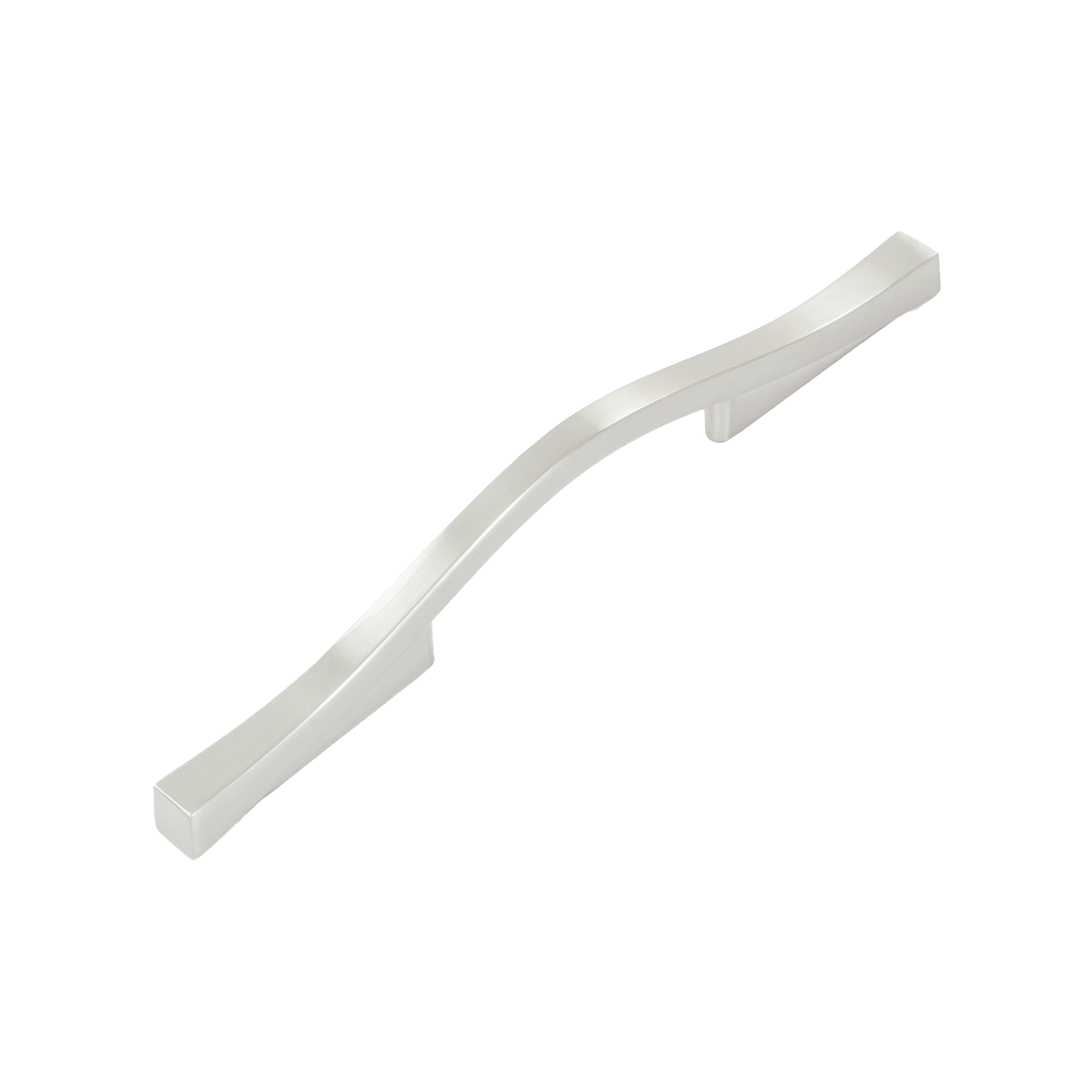 Emerge Collection Pull 3 Inch & 3-3/4 Inch (96mm) Center to Center Satin Nickel Finish