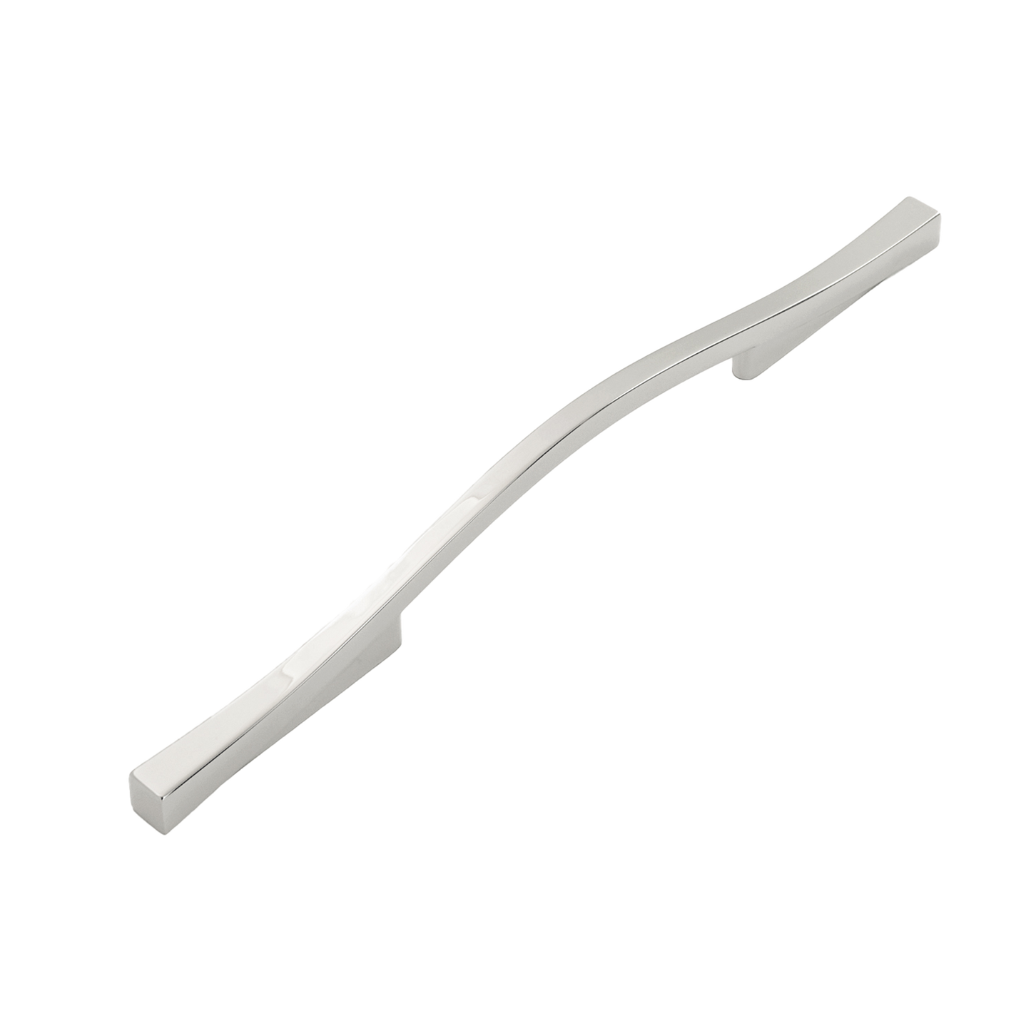 Emerge Collection Pull 5-1/16 Inch (128mm) & 6-5/16 Inch (160mm) Center to Center Polished Nickel Finish