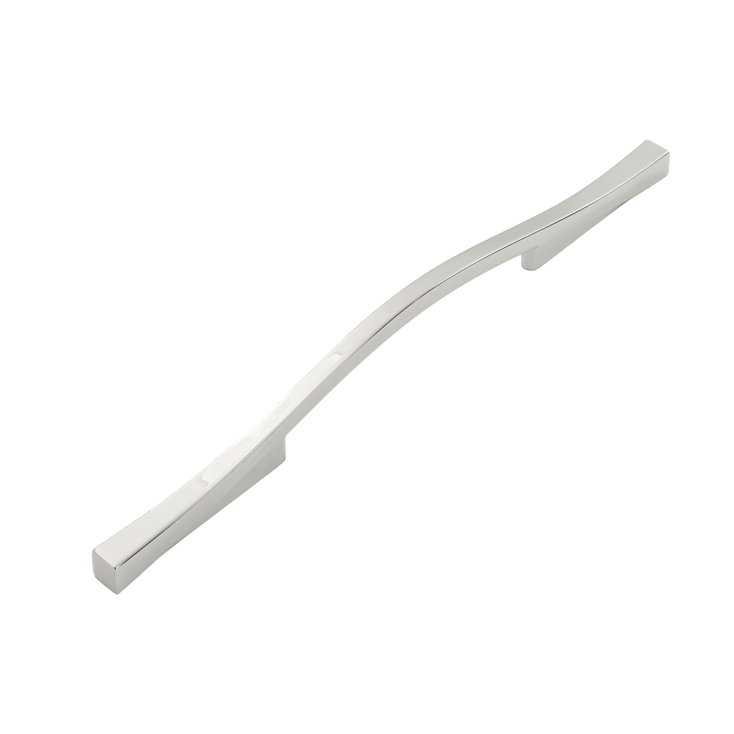 Emerge Collection Pull 5-1/16 Inch (128mm) & 6-5/16 Inch (160mm) Center to Center Polished Nickel Finish