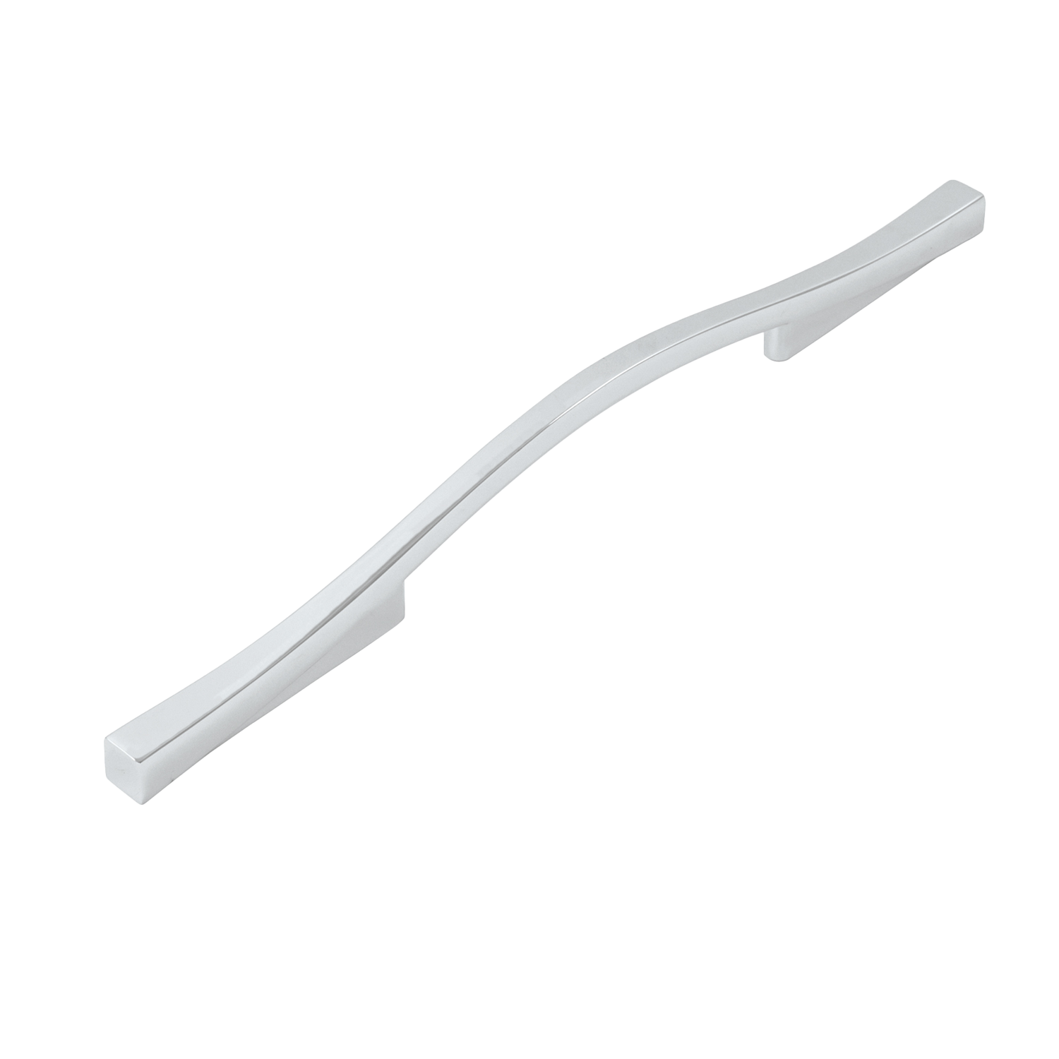 Emerge Collection Pull 5-1/16 Inch (128mm) & 6-5/16 Inch (160mm) Center to Center Chrome Finish