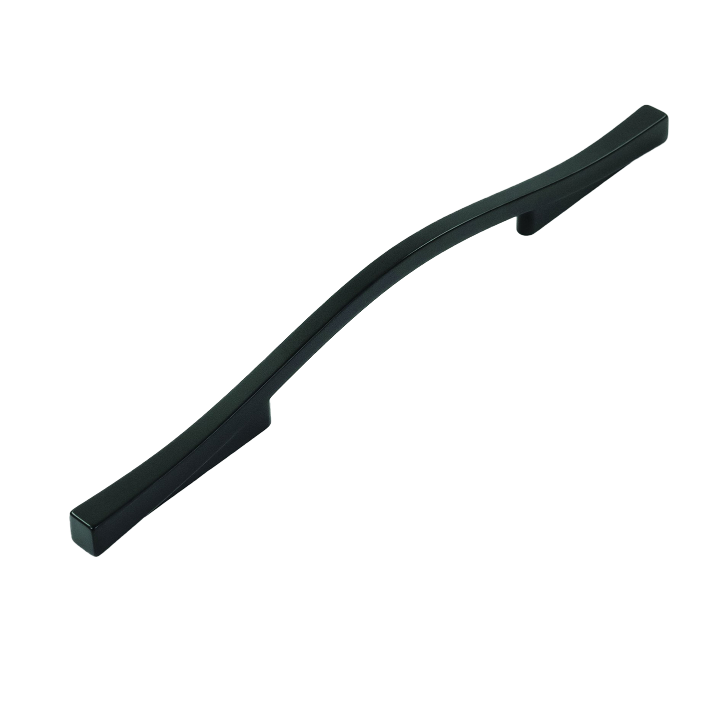 Emerge Collection Pull 5-1/16 Inch (128mm) & 6-5/16 Inch (160mm) Center to Center Matte Black Finish