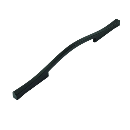 Emerge Collection Pull 5-1/16 Inch (128mm) & 6-5/16 Inch (160mm) Center to Center Matte Black Finish