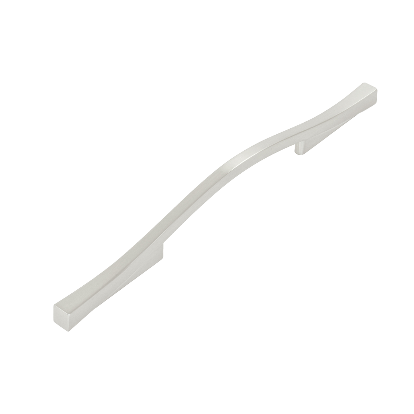 Emerge Collection Pull 5-1/16 Inch (128mm) & 6-5/16 Inch (160mm) Center to Center Satin Nickel Finish