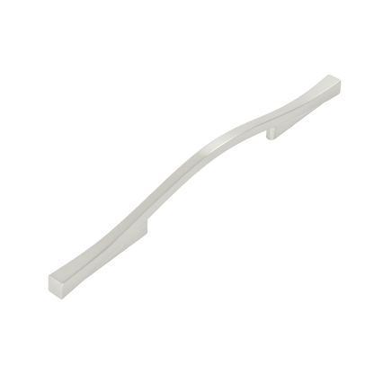 Emerge Collection Pull 5-1/16 Inch (128mm) & 6-5/16 Inch (160mm) Center to Center Satin Nickel Finish