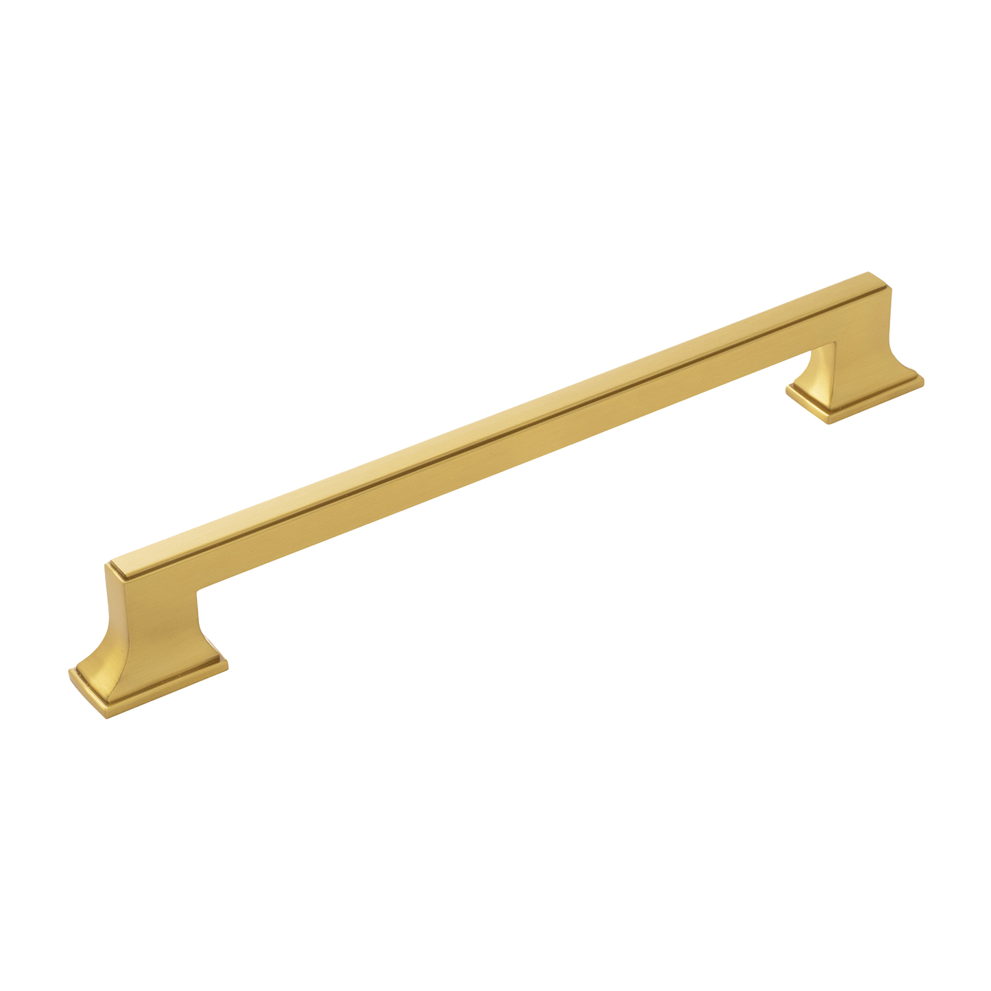 Brownstone Collection Appliance Pull 12 Inch Center to Center Brushed Golden Brass Finish