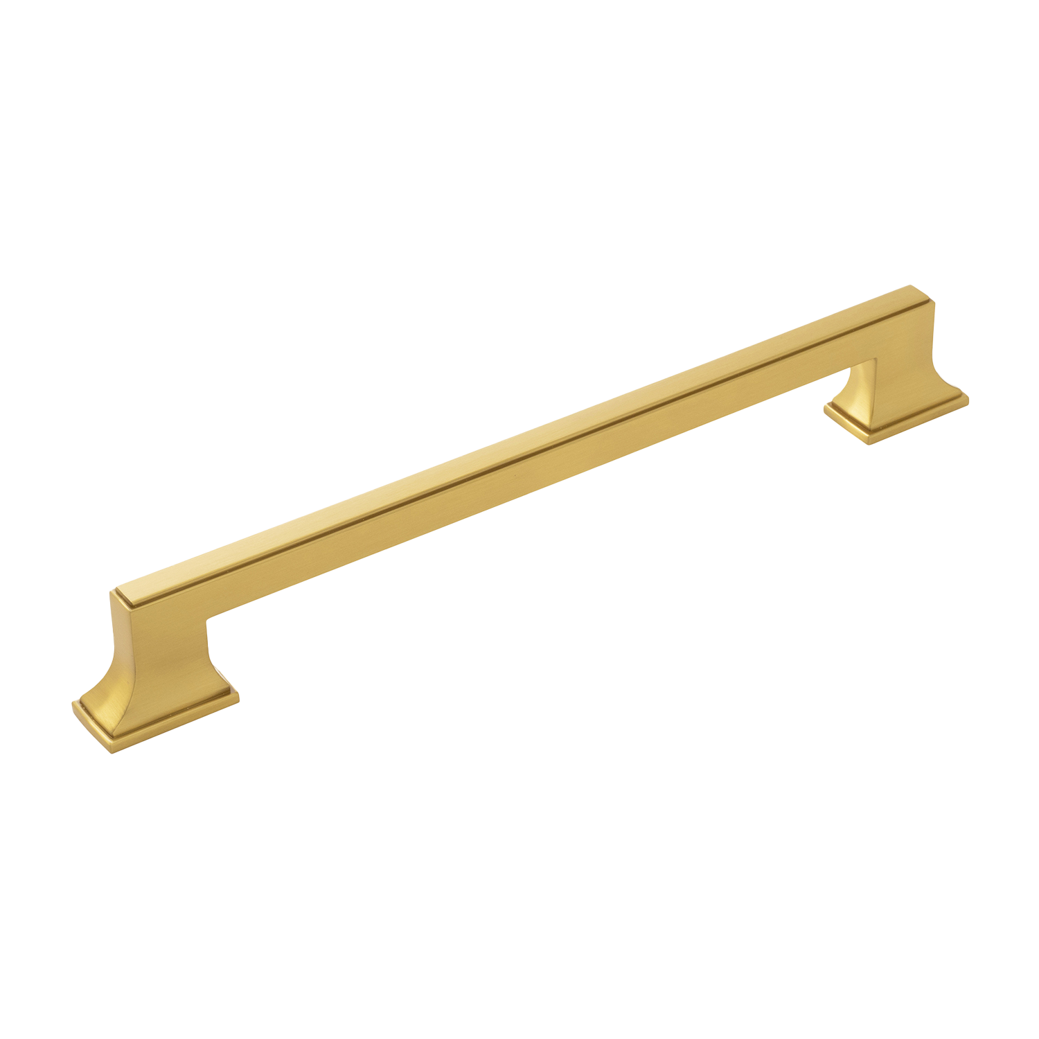 Brownstone Collection Appliance Pull 12 Inch Center to Center Brushed Golden Brass Finish