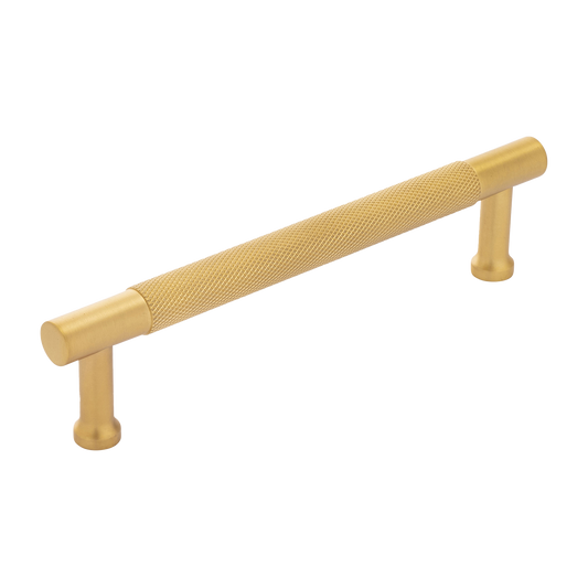 Verge Collection Pull 5-1/16 Inch (128mm) Center to Center Brushed Golden Brass Finish