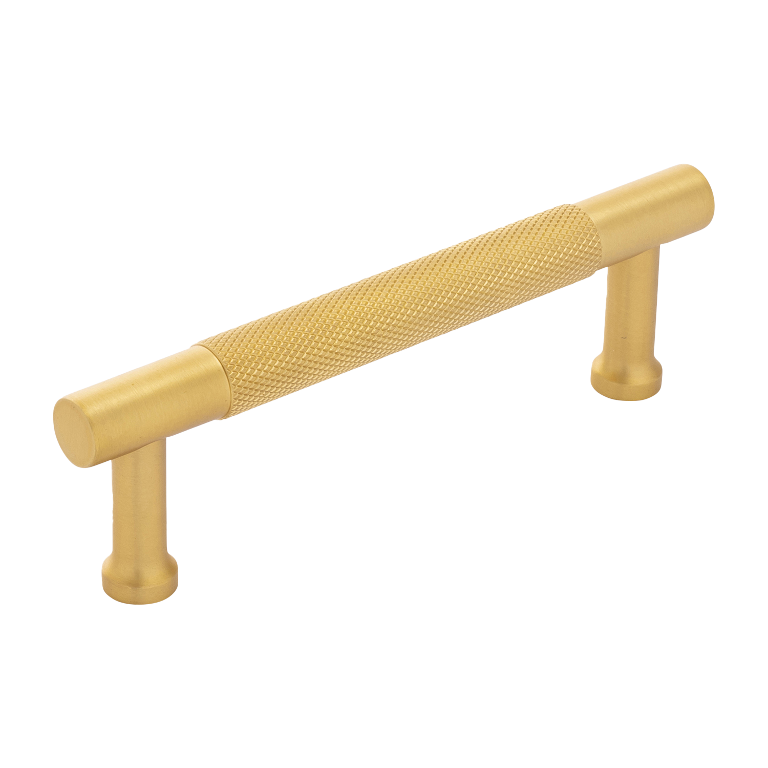 Verge Collection Pull 3-3/4 Inch (96mm) Center to Center Brushed Golden Brass Finish