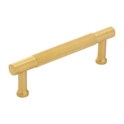Verge Collection Pull 3-3/4 Inch (96mm) Center to Center Brushed Golden Brass Finish