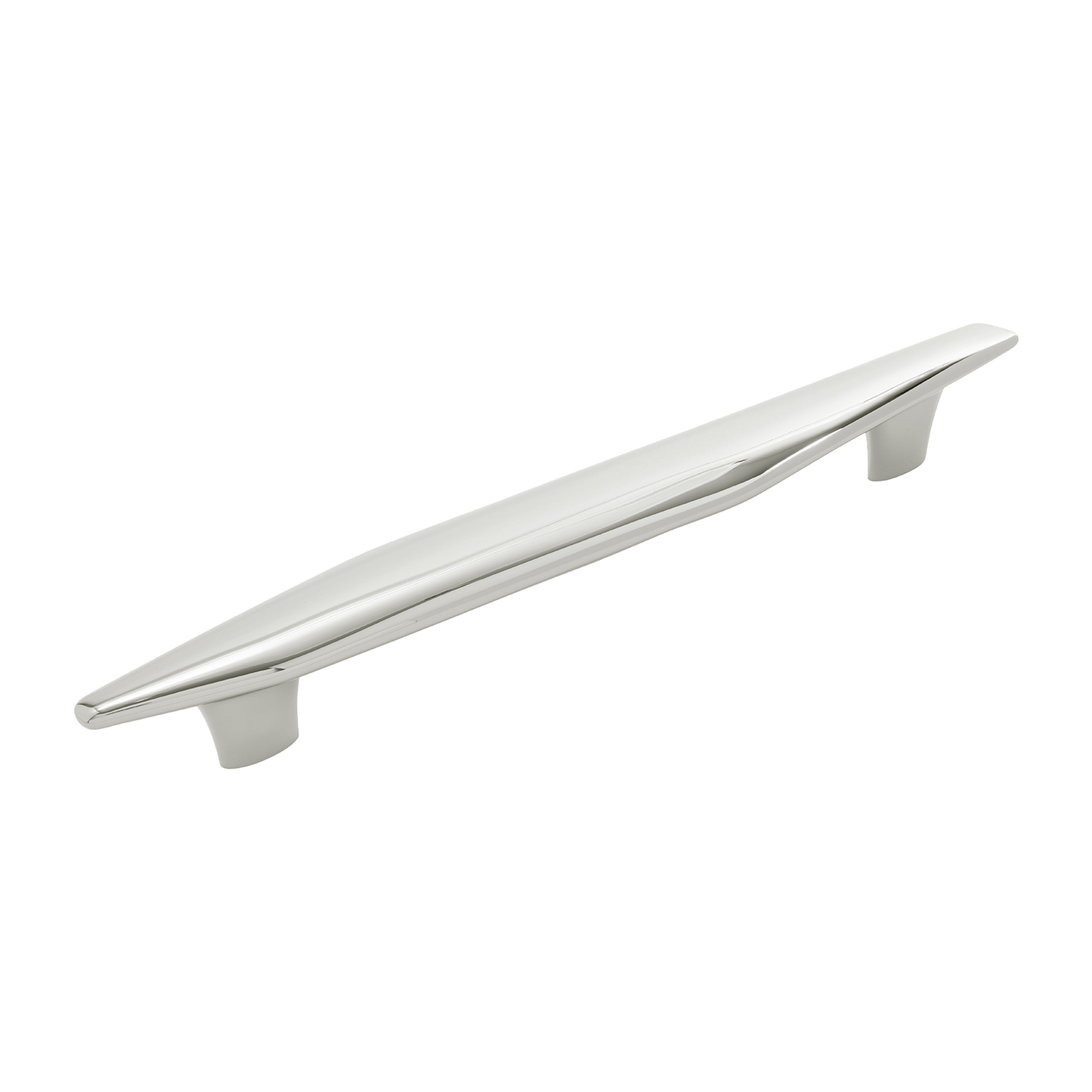 Pebble Collection Appliance Pull 12 Inch Center to Center Polished Nickel Finish