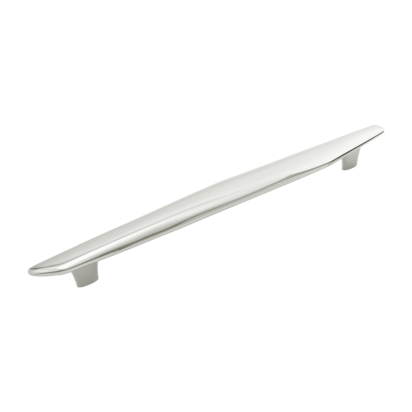 Pebble Collection Appliance Pull 18 Inch Center to Center Polished Nickel Finish