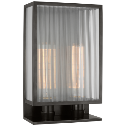 York 16" Double Box Sconce