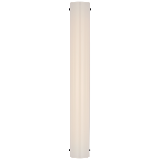 Penhold 24" Bath Light in Bronze with White Glass