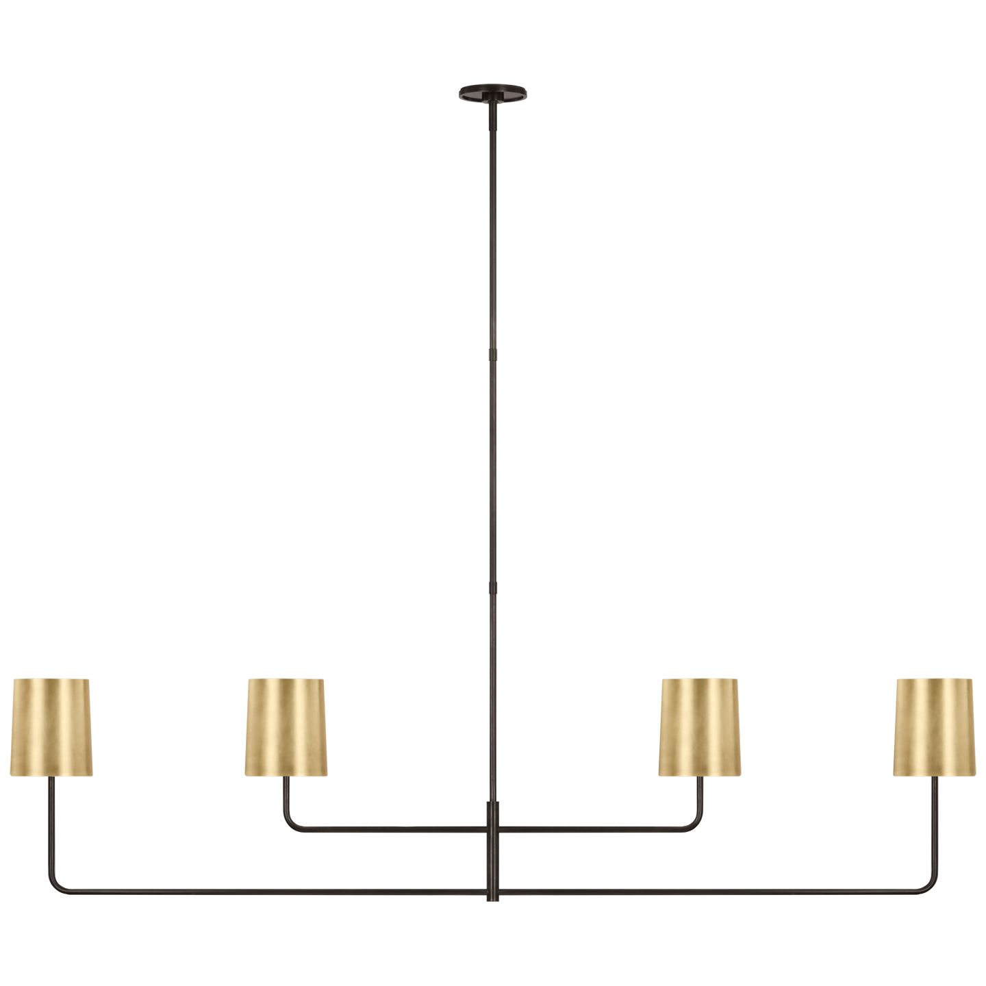 Lustre linéaire à quatre lumières Go Lightly de 70 po