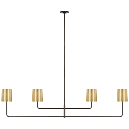 Lustre linéaire à quatre lumières Go Lightly de 70 po