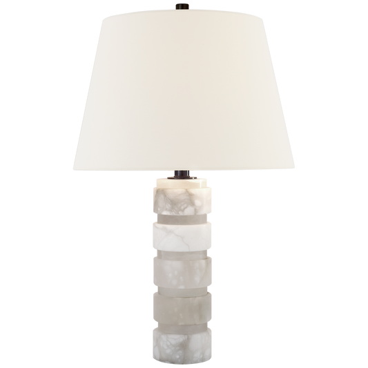 Round Chunky Stacked Table Lamp
