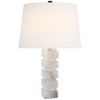 Square Chunky Stacked Table Lamp