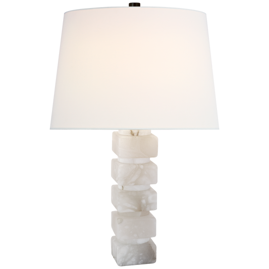 Square Chunky Stacked Table Lamp