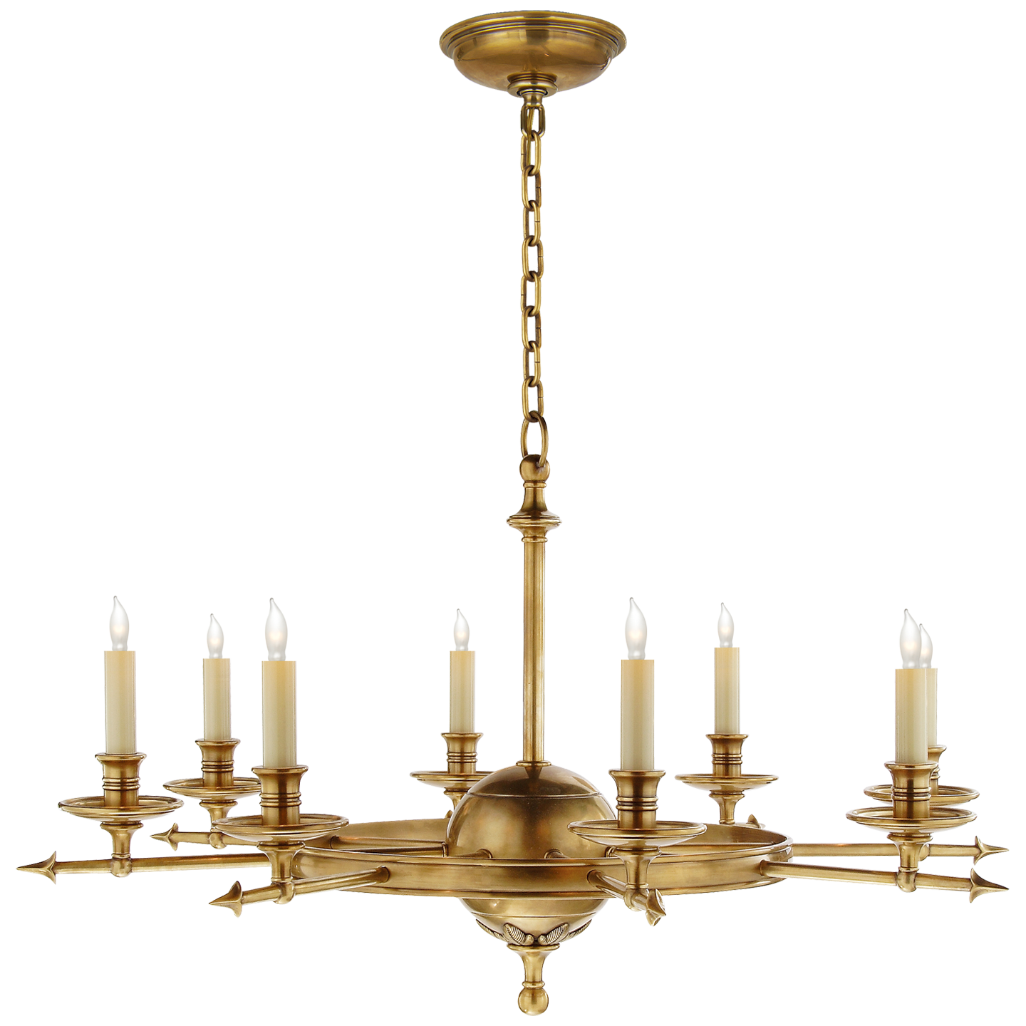 Grand lustre Feuille et Flèche