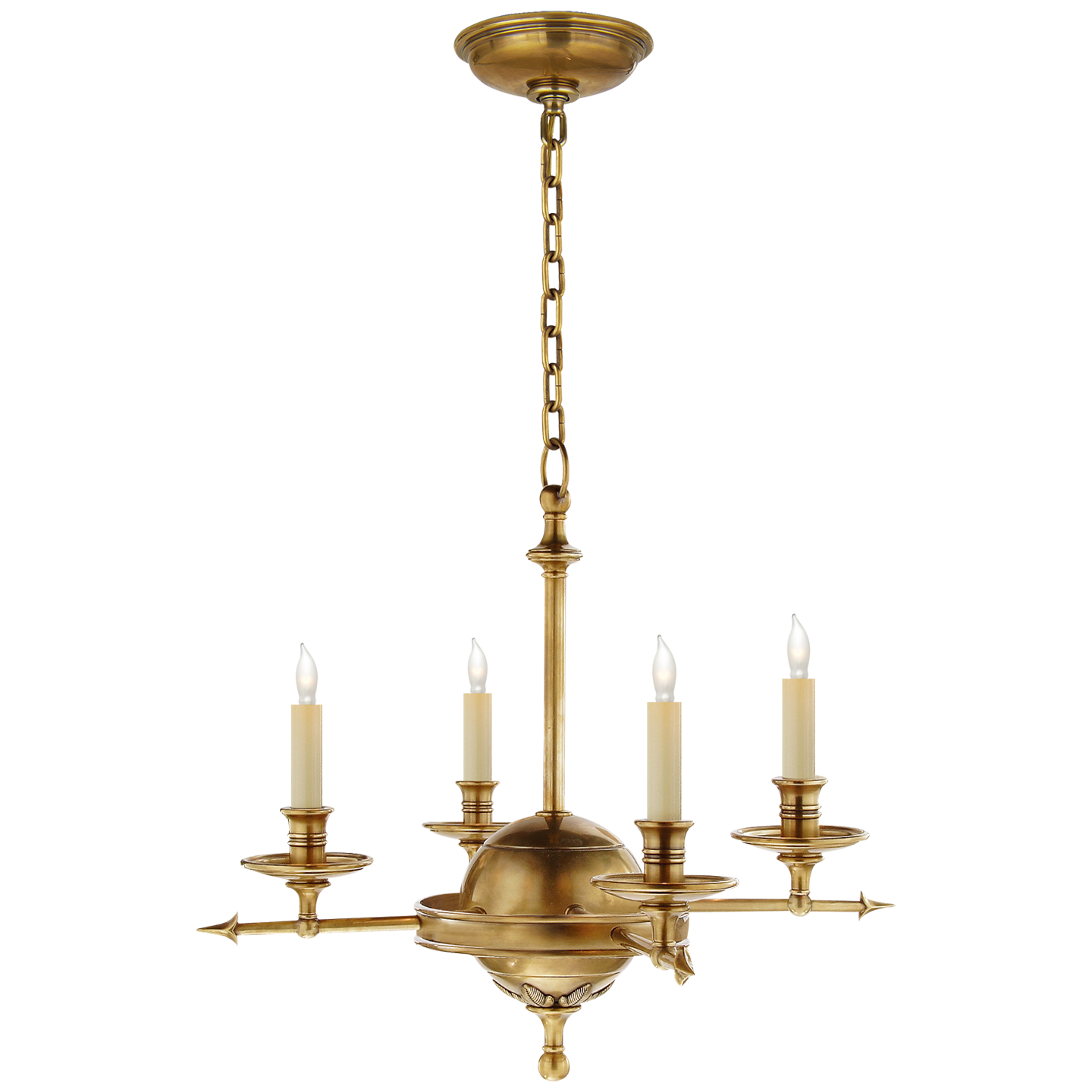 Leaf and Arrow Small Chandelier