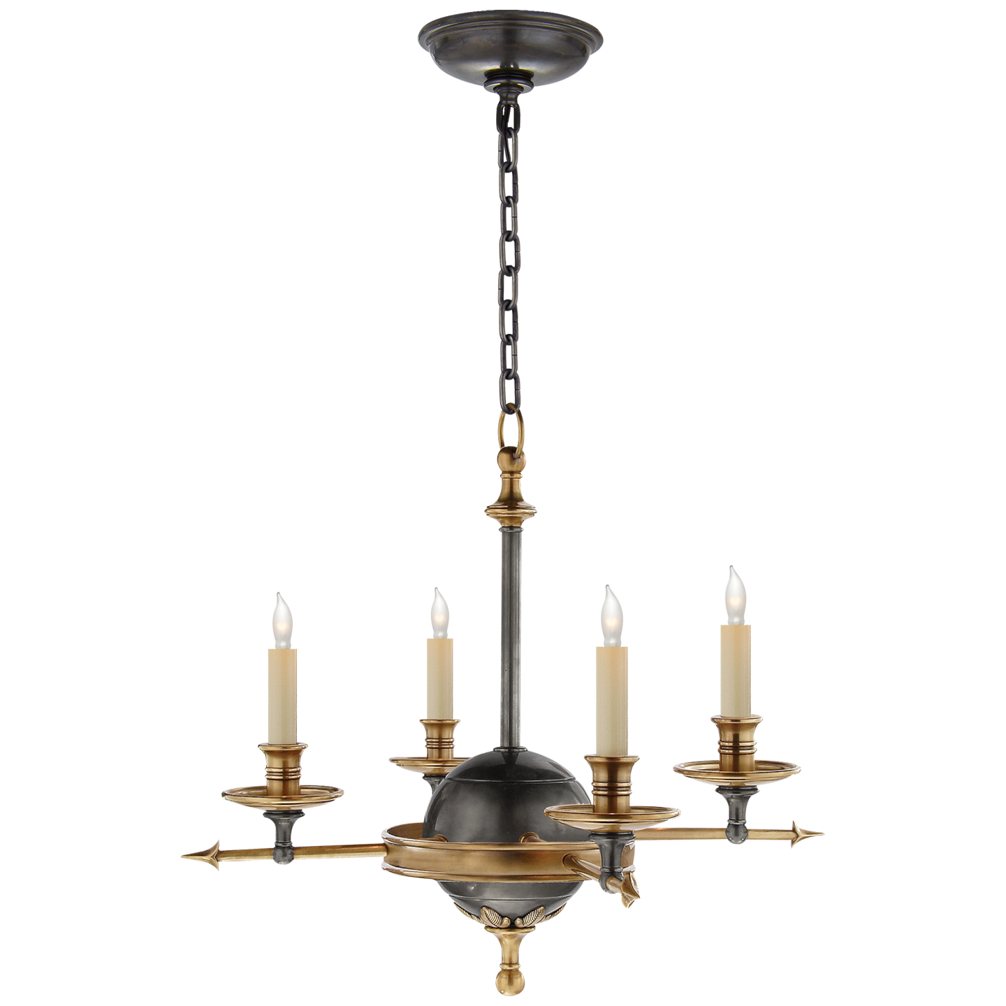 Leaf and Arrow Small Chandelier