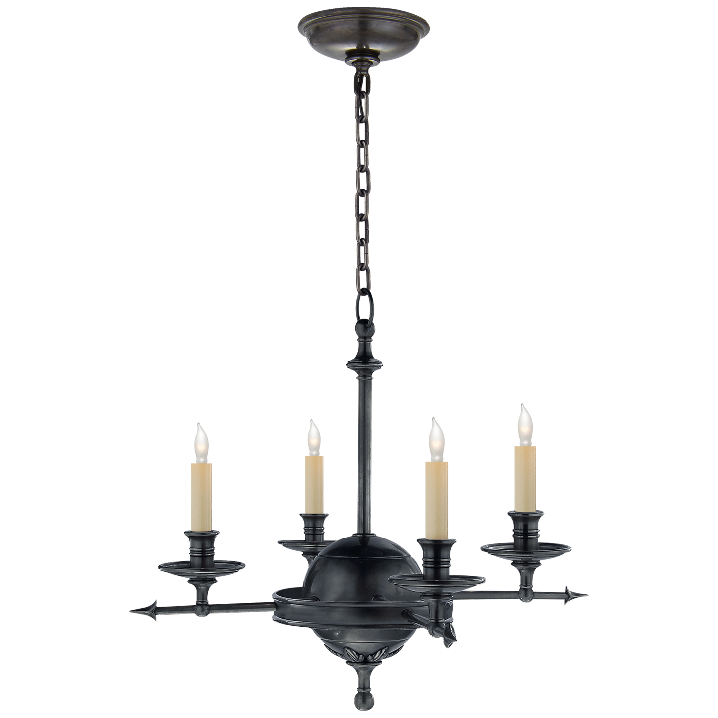 Leaf and Arrow Small Chandelier