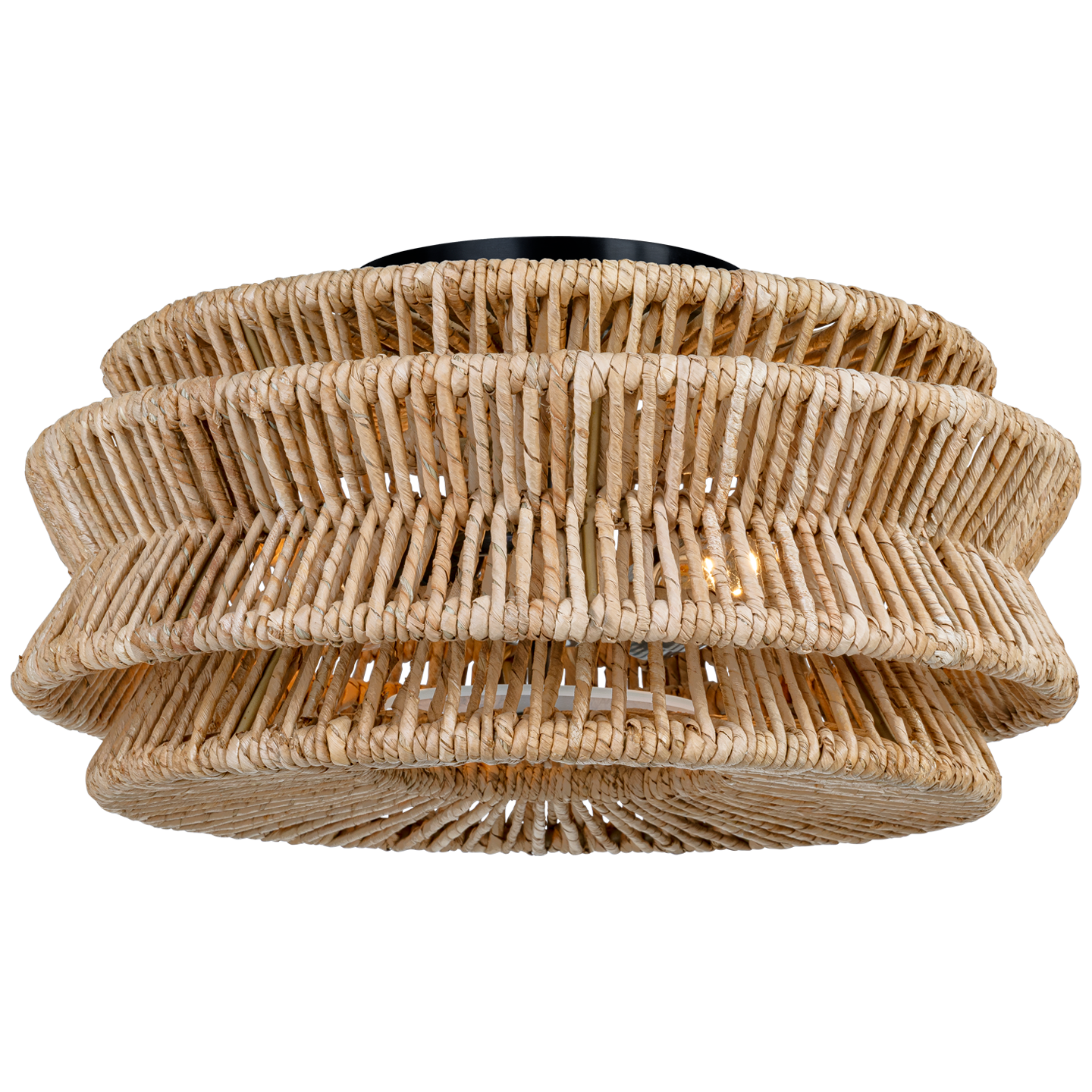 Antigua Large Drum Semi-Flush Mount