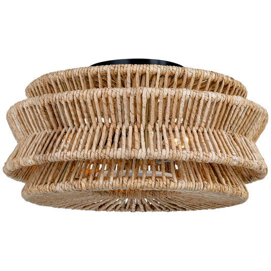 Antigua Large Drum Semi-Flush Mount