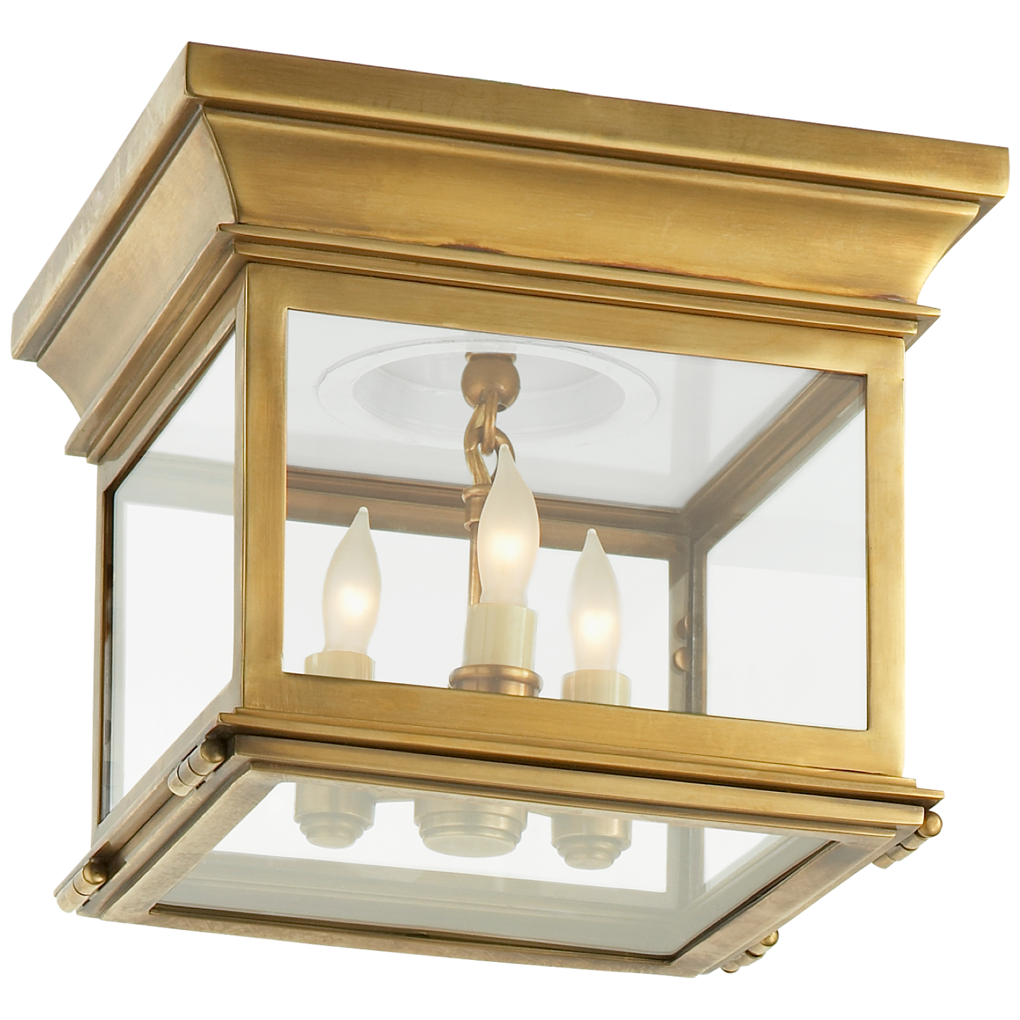 Club Small Square Flush Mount