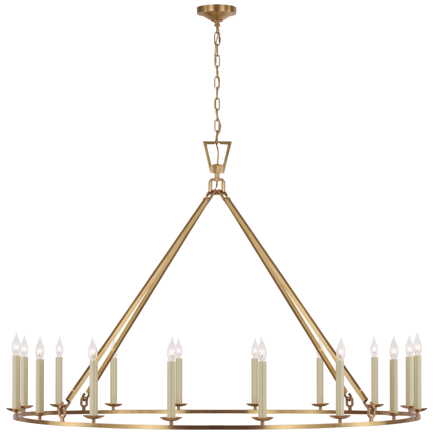 Lustre surdimensionné à anneau unique Darlana