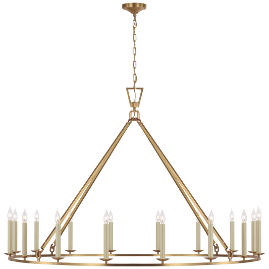 Lustre surdimensionné à anneau unique Darlana