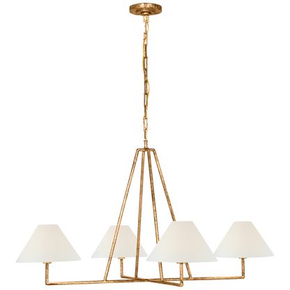 Ashton Extra Large Four Light Sculpted Chandelier