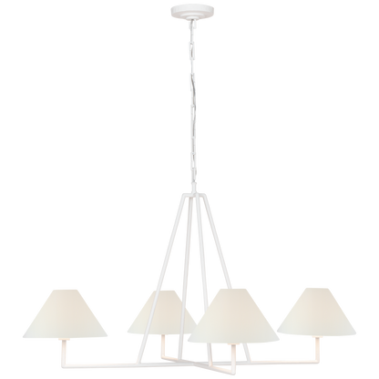 Ashton Extra Large Four Light Sculpted Chandelier