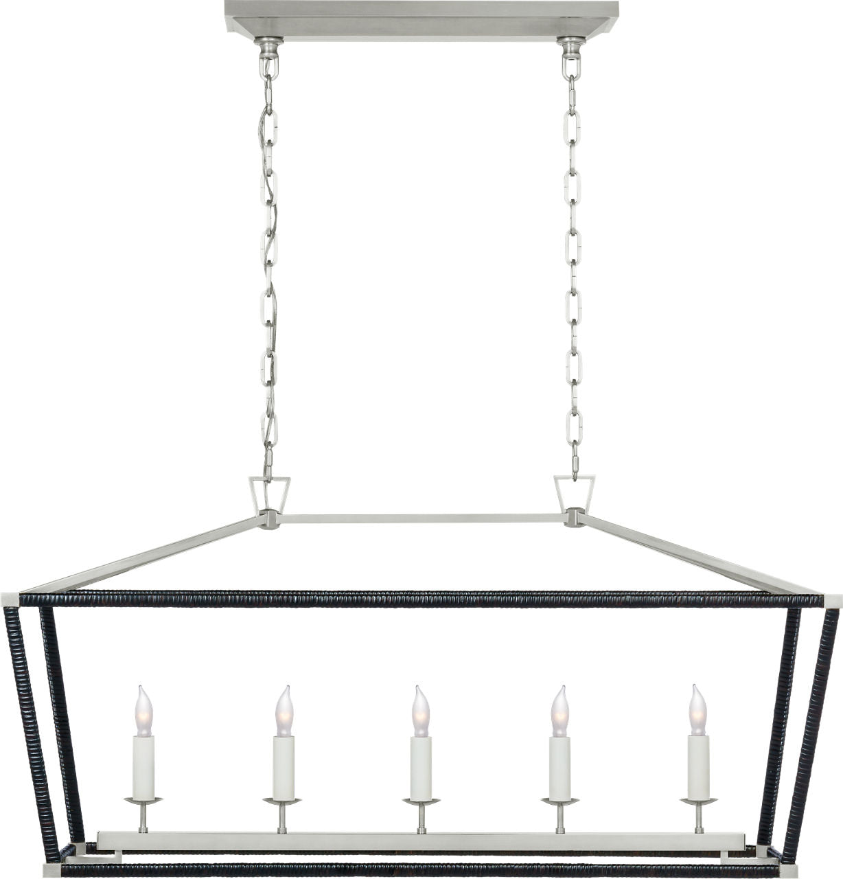 Darlana Medium Rattan Wrapped Linear Lantern