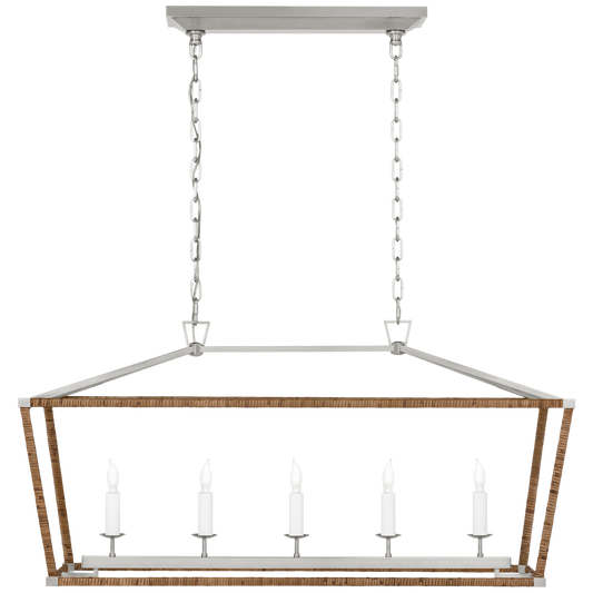 Darlana Medium Rattan Wrapped Linear Lantern
