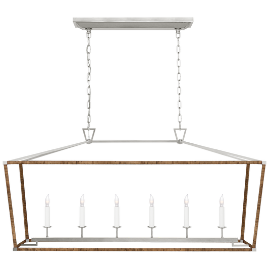 Darlana Large Rattan Wrapped Linear Lantern