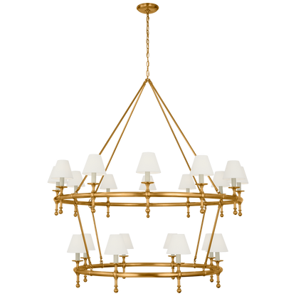 Classic 54" Two-Tier Ring Chandelier